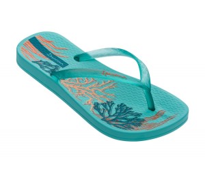 Ipanema Ana Glossy Infradito Bambino Blu Blu Arancioni | IMQW76518