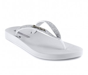 Ipanema Ana Sparkle Infradito Donna Bianche Argento | LFEA19475