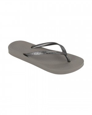 Ipanema Ana Tan Infradito Donna Grigie Scuro Argento | OIXZ30294