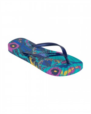 Ipanema Animal Print Infradito Donna Verdi Blu | ZEKL58016