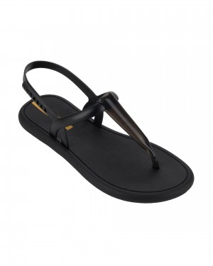 Ipanema Glossy Sandal Sandali Donna Nere Nere | IVOU73208