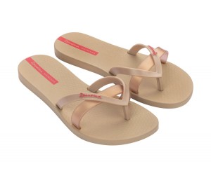 Ipanema Kirei Ciabatte Donna Beige Oro | GMJK12734