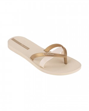 Ipanema Kirei Infradito Donna Beige Oro | TLMX62053