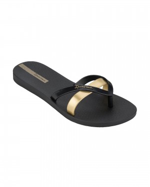 Ipanema Kirei Infradito Donna Nere Oro | KXOG16452