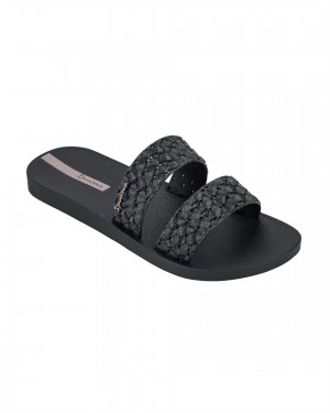 Ipanema Renda Ciabatte Donna Nere Nere | XERS34958