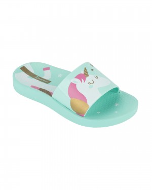 Ipanema Urban Ciabatte Bambino Verdi Verdi Bianche | OAPV37562