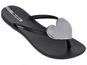 Ipanema Wave Heart Infradito Donna Nere | FZIX76483