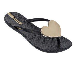 Ipanema Wave Heart Infradito Donna Nere Nere | TRKD57341